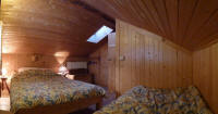 Photo panoramique, Morzine, Chalet le nid, la chambre c�t� ardoisi�res.