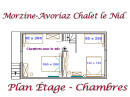 Chalet le Nid Plan des chambres